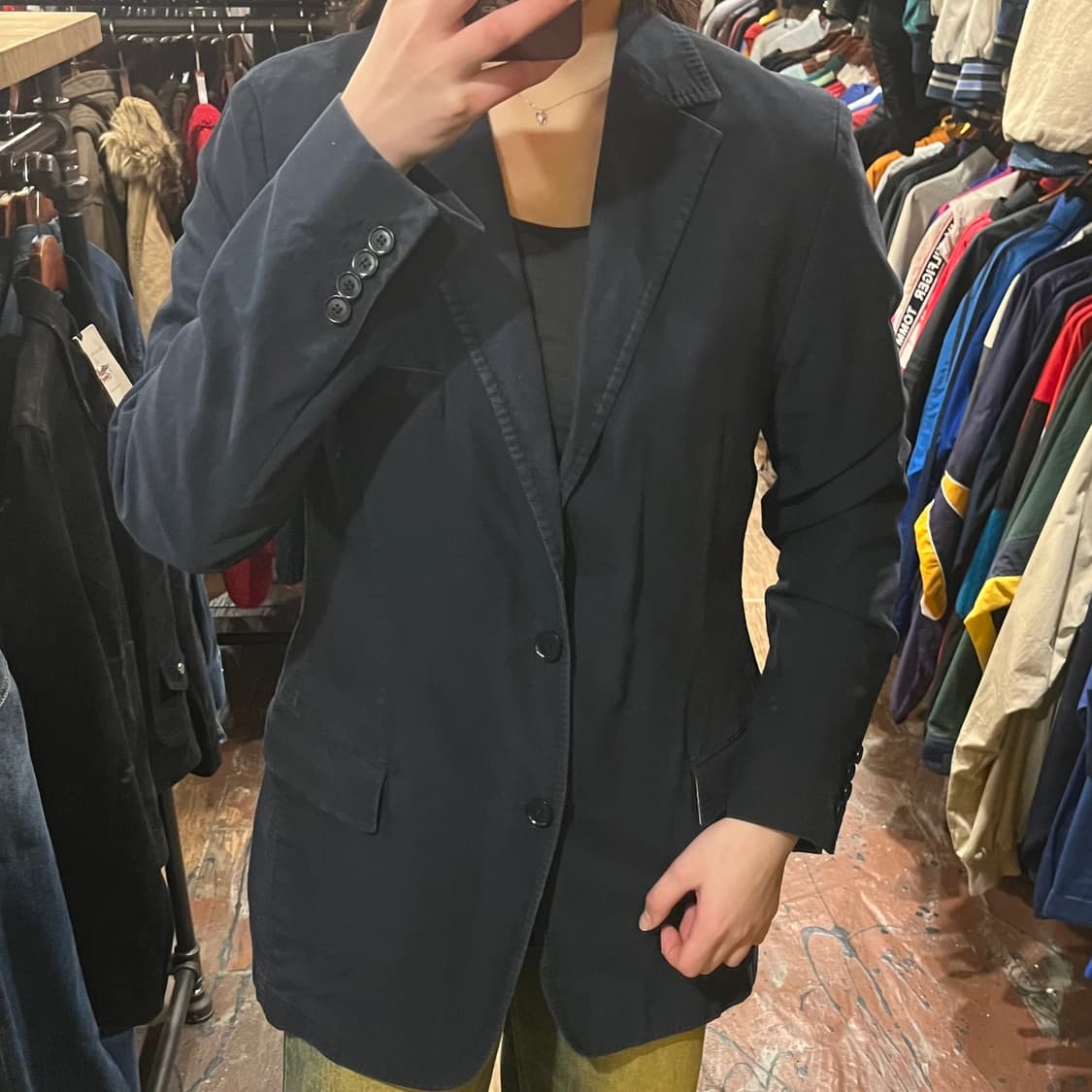 [HI] 빈티지 자켓 남색 상품이미지2