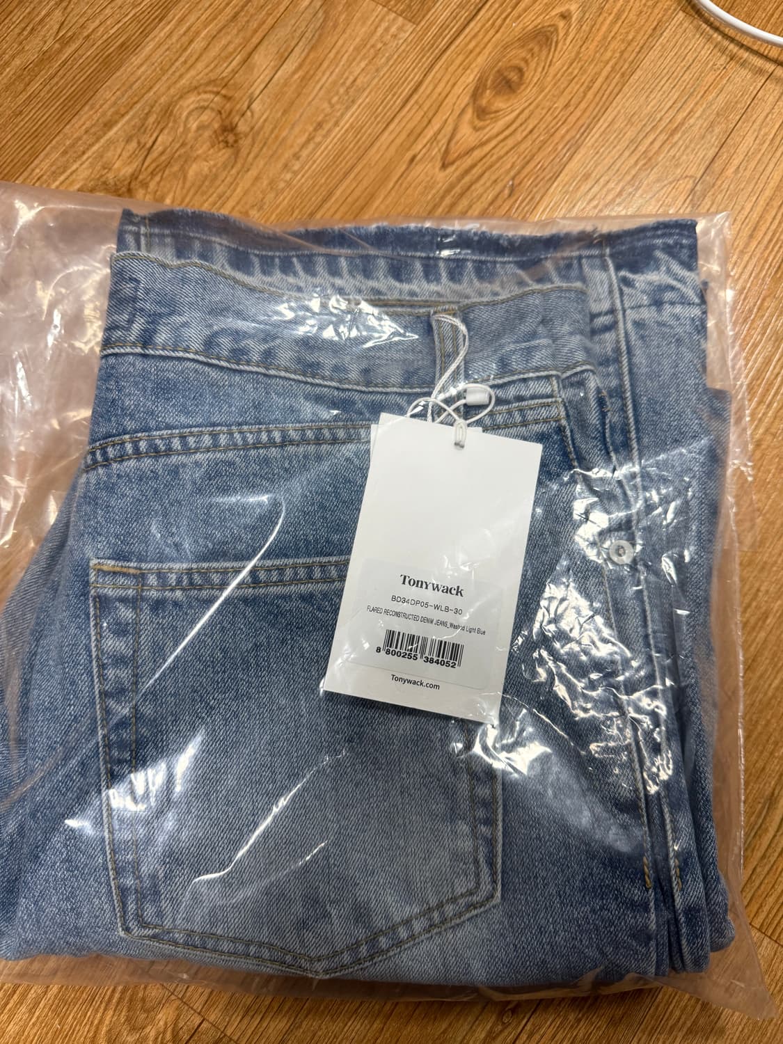 토니웩 24fw 플레어 데님팬츠 라이트블루 30size 상품이미지4