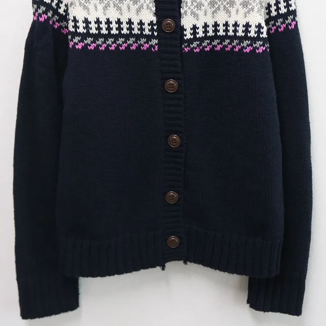 PBI 눈꽃 터틀넥 니트 가디건 60408 상품이미지4