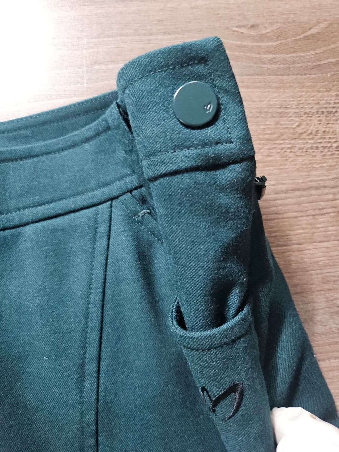 마스터바니 청녹 플리츠 미니스커트 1 상품이미지3