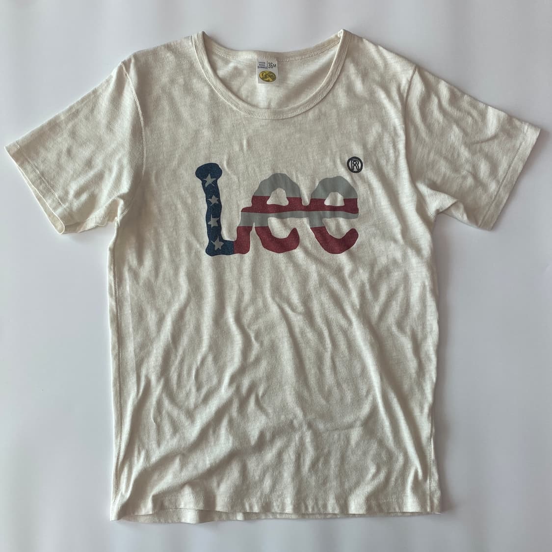 Lee(리) 아메리칸 플래그 빅 로고 슬럽 티셔츠 상품이미지1