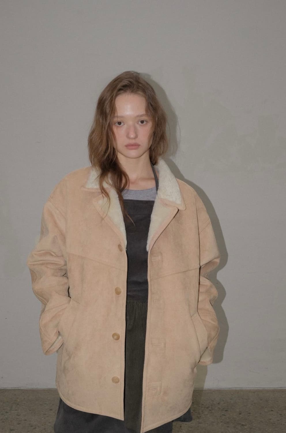 포에토 무스탕 foeto Nutty suede mustang camel 상품이미지5