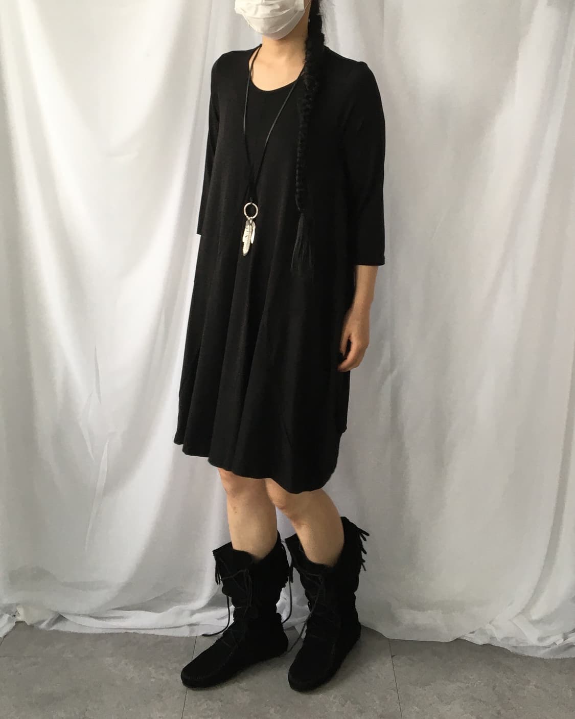 Line detail loose fit onepiece 상품이미지9