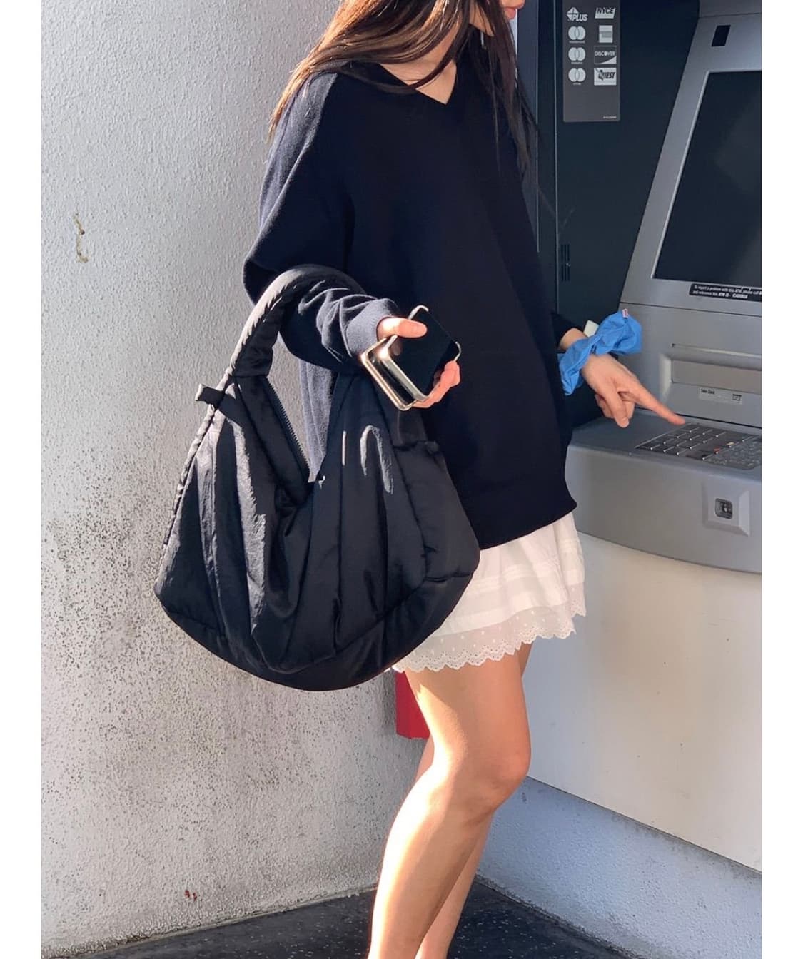 haag 헤이그 덤플링백 블랙 라지 상품이미지1