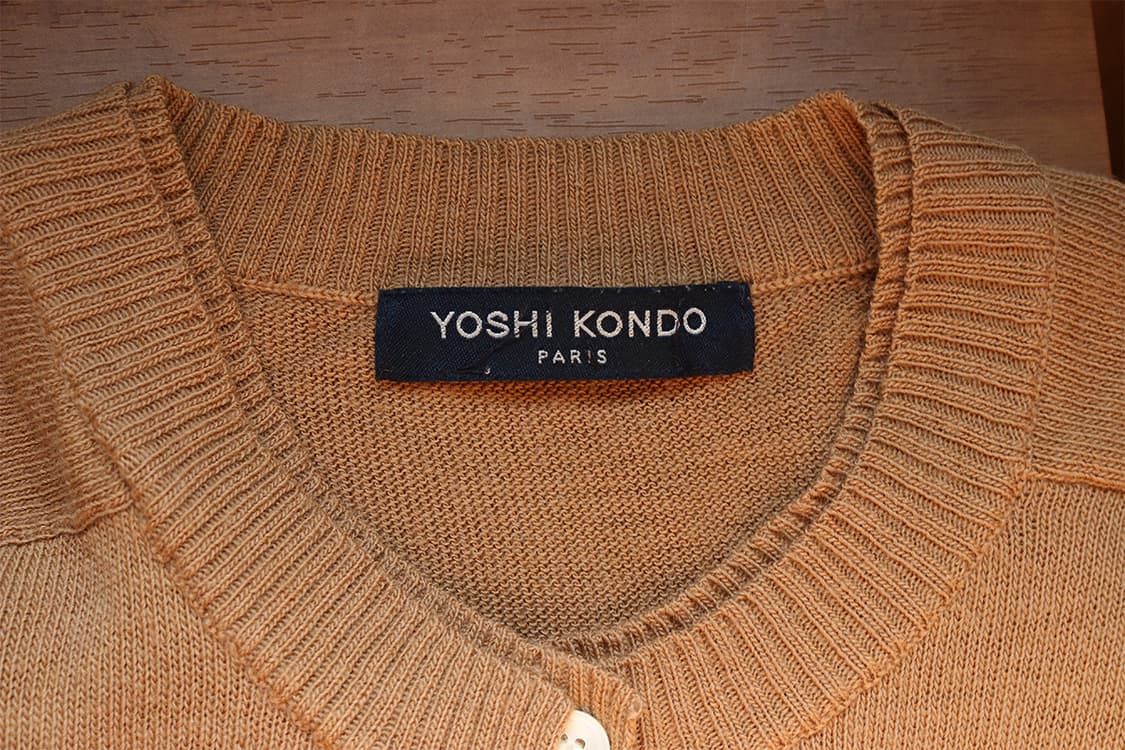 요시콘도 사선 케이블 가디건 상품이미지7