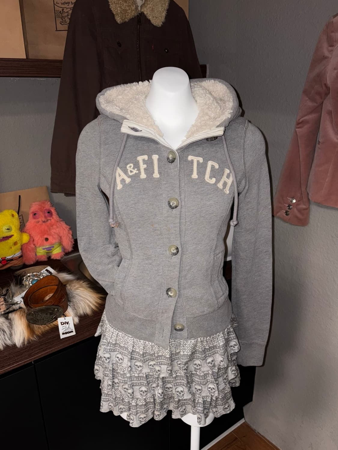 아베크롬비 버튼 후드 상품이미지1