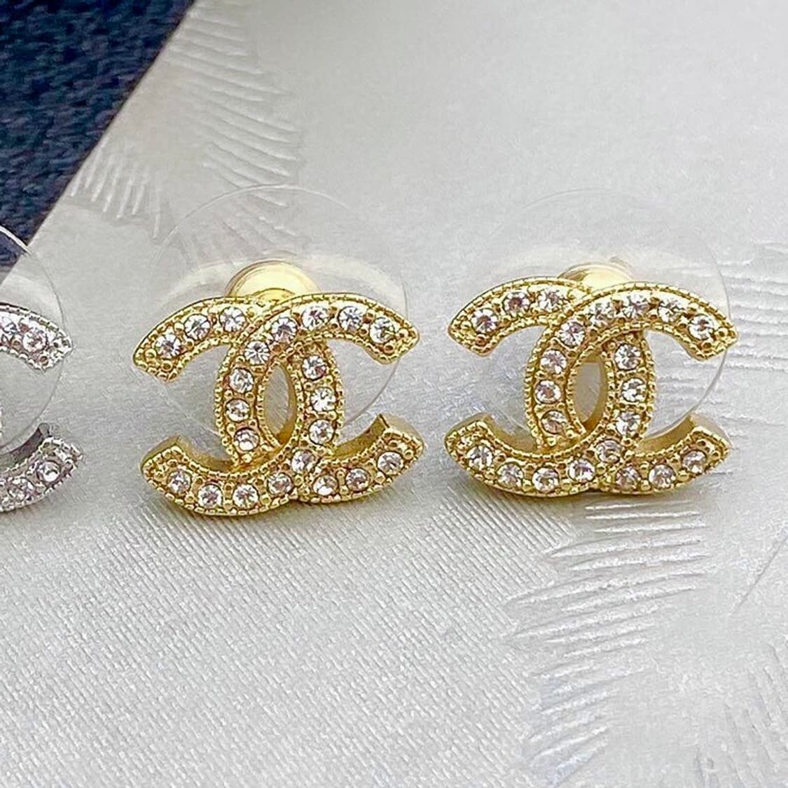 샤넬 귀걸이 미니크리스탈 골드,실버업사이클링 귀걸이 상품이미지5