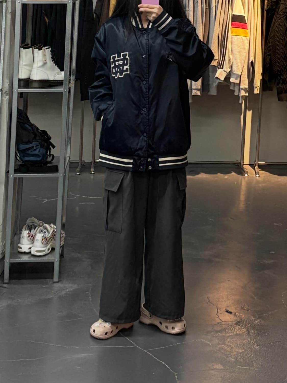 나이키 새틴 나일론 스타디움 바시티자켓 A2939 상품이미지1