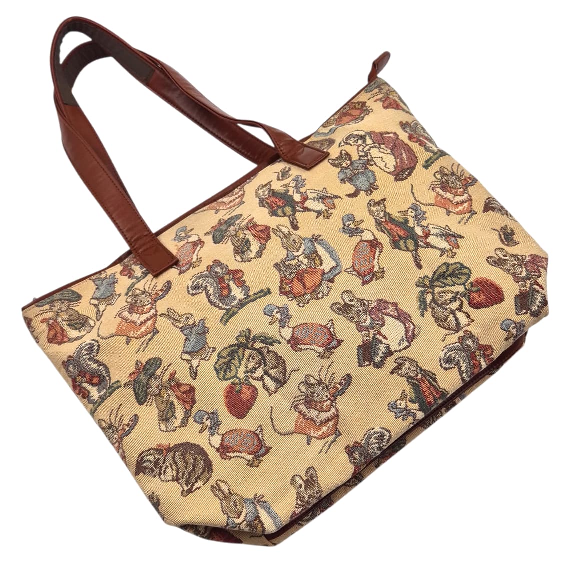 90s 도쿄 야마토야 피터 래빗 고블랭 빅 토트백 상품이미지2