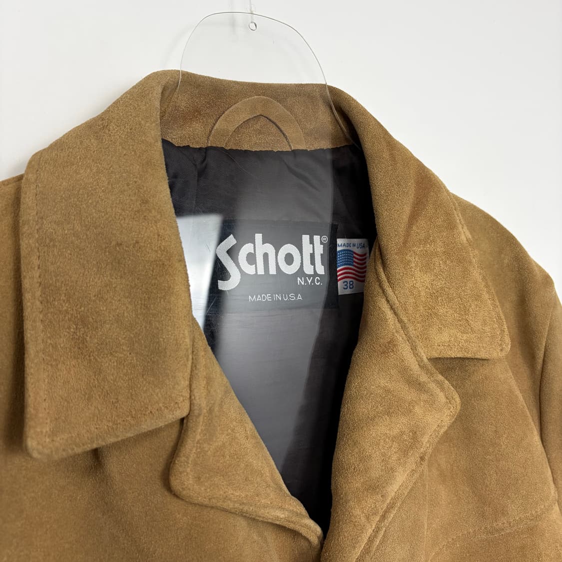 쇼트 스웨이드 가죽 랜치 코트 자켓 상품이미지2