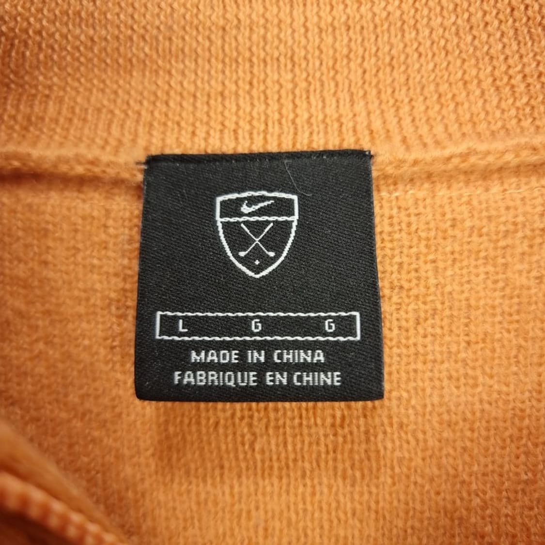 [나이키] 스우시 자수 하프집업 반집업 골프 니트 머스타드 M18779 상품이미지7