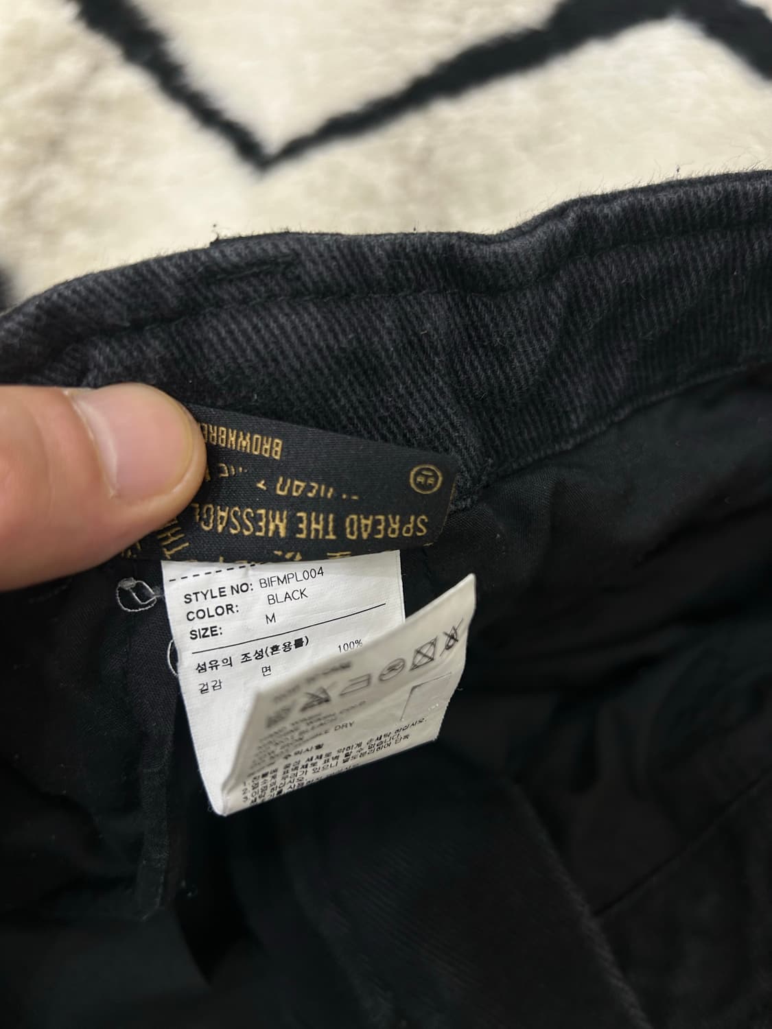 [M]브라운브레스 카고 팬츠/흑청 상품이미지6