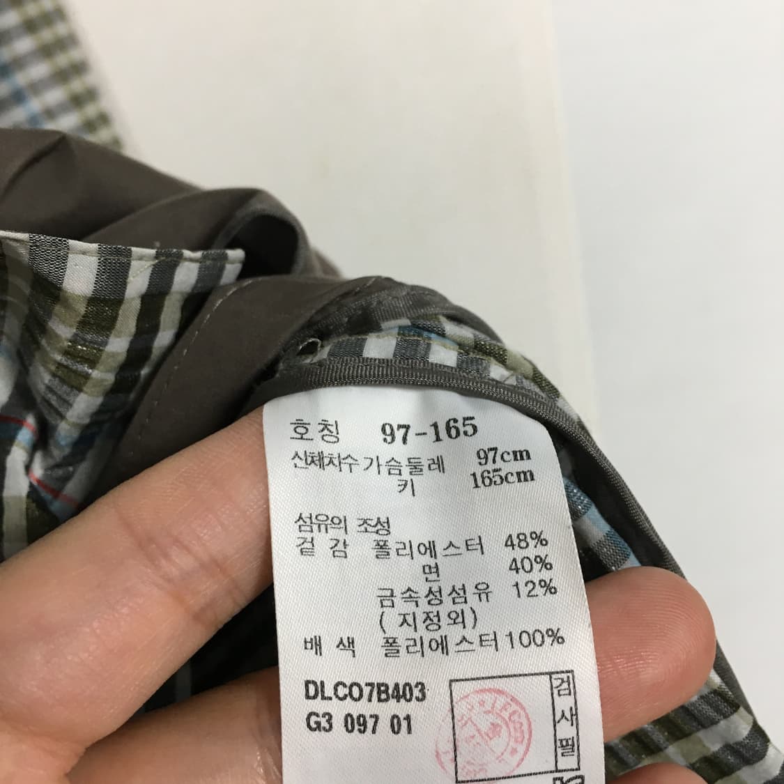 닥스 레이디스 시어서커 체크 자켓 77 상품이미지4