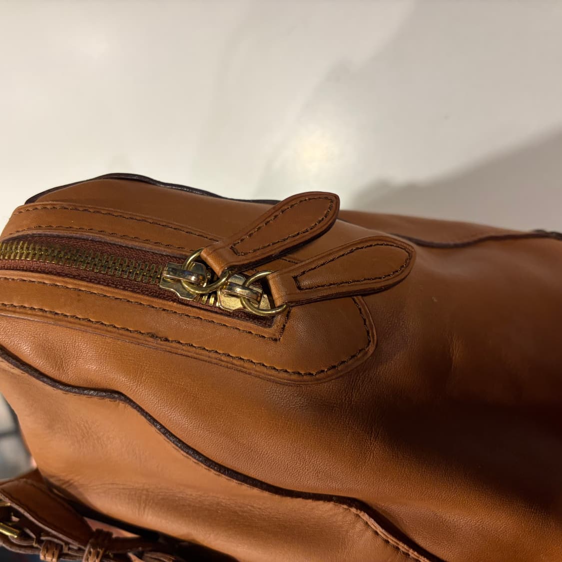 폴로랄프로렌 브라운 레더 숄더 토트백 가방 상품이미지6