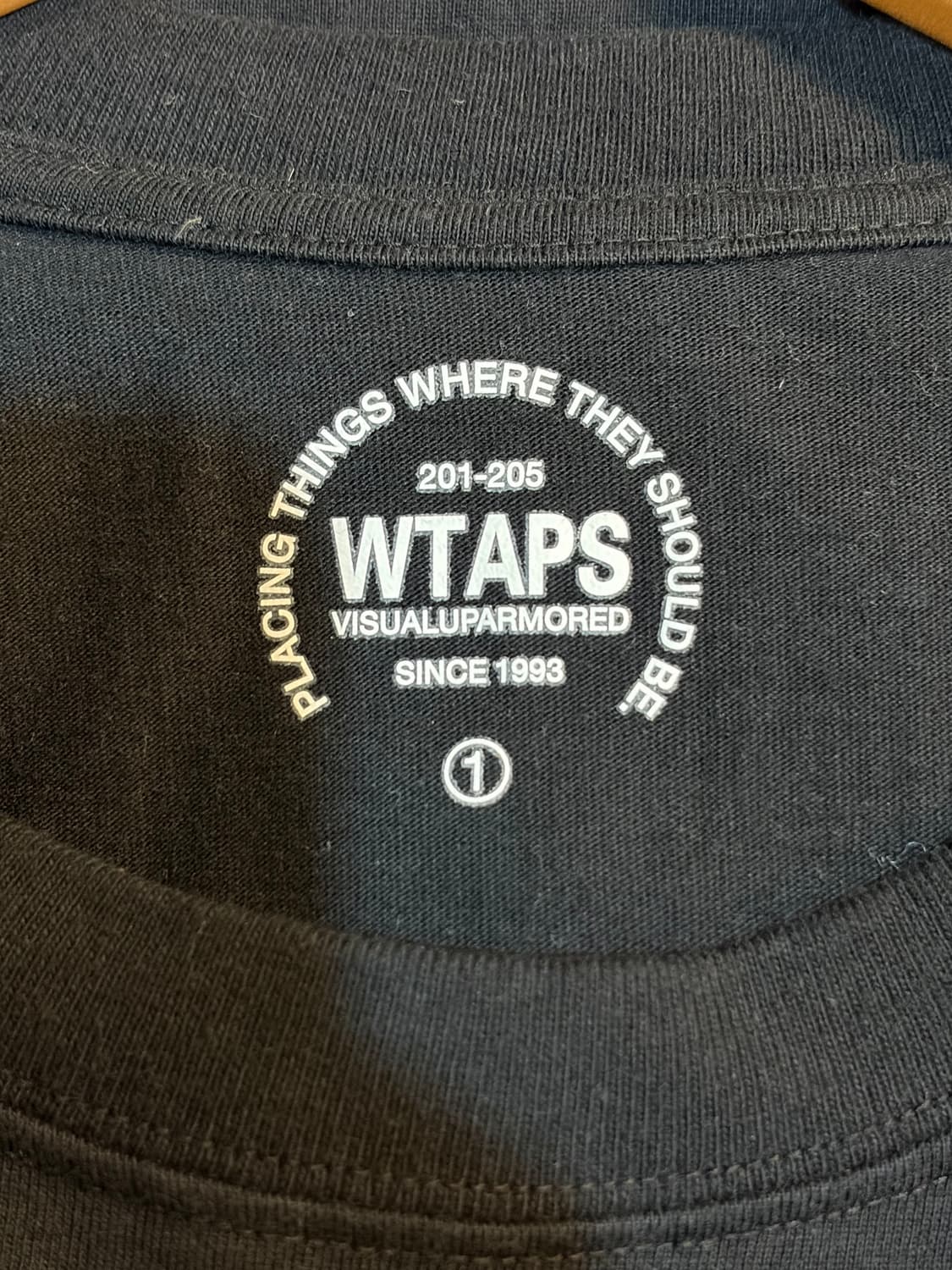 [1] WTAPS 더블탭스 블랙 서클로고 티셔츠 면100% 일본산 8.9 상품이미지4