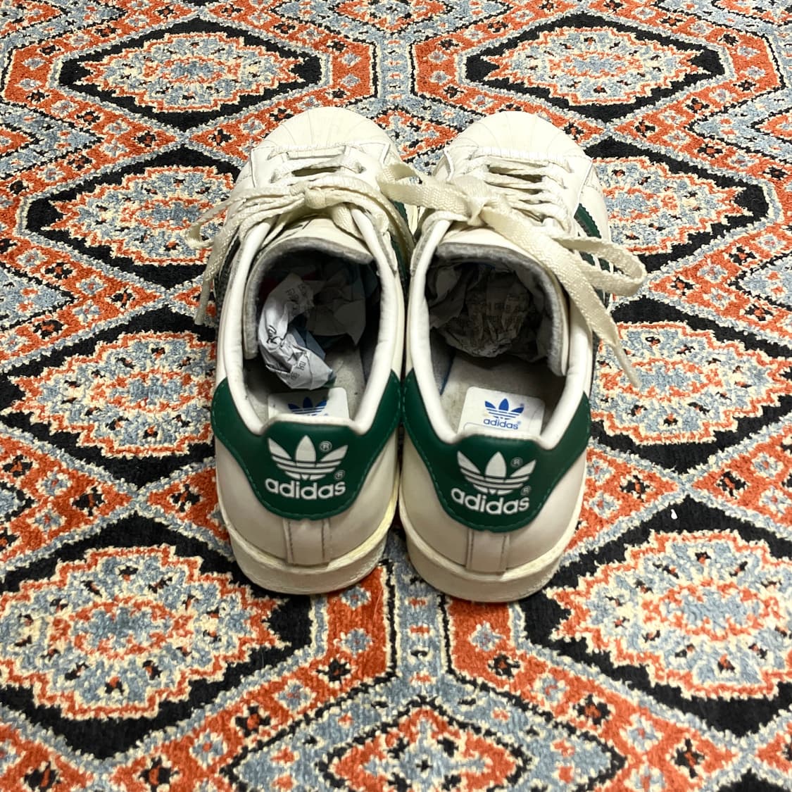아디다스 슈퍼스타 그린 스니커즈 운동화 US5.5 상품이미지4