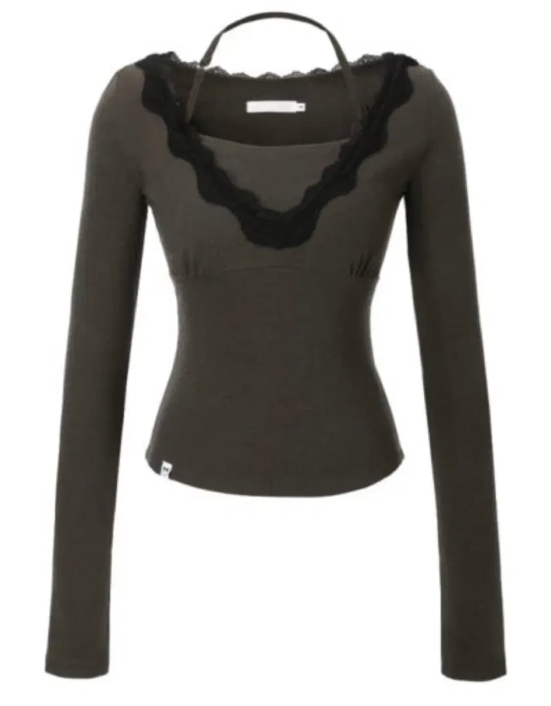 쓰리타임즈 라즈베리탑 차콜 s 슬리브 threetimes 상품이미지1