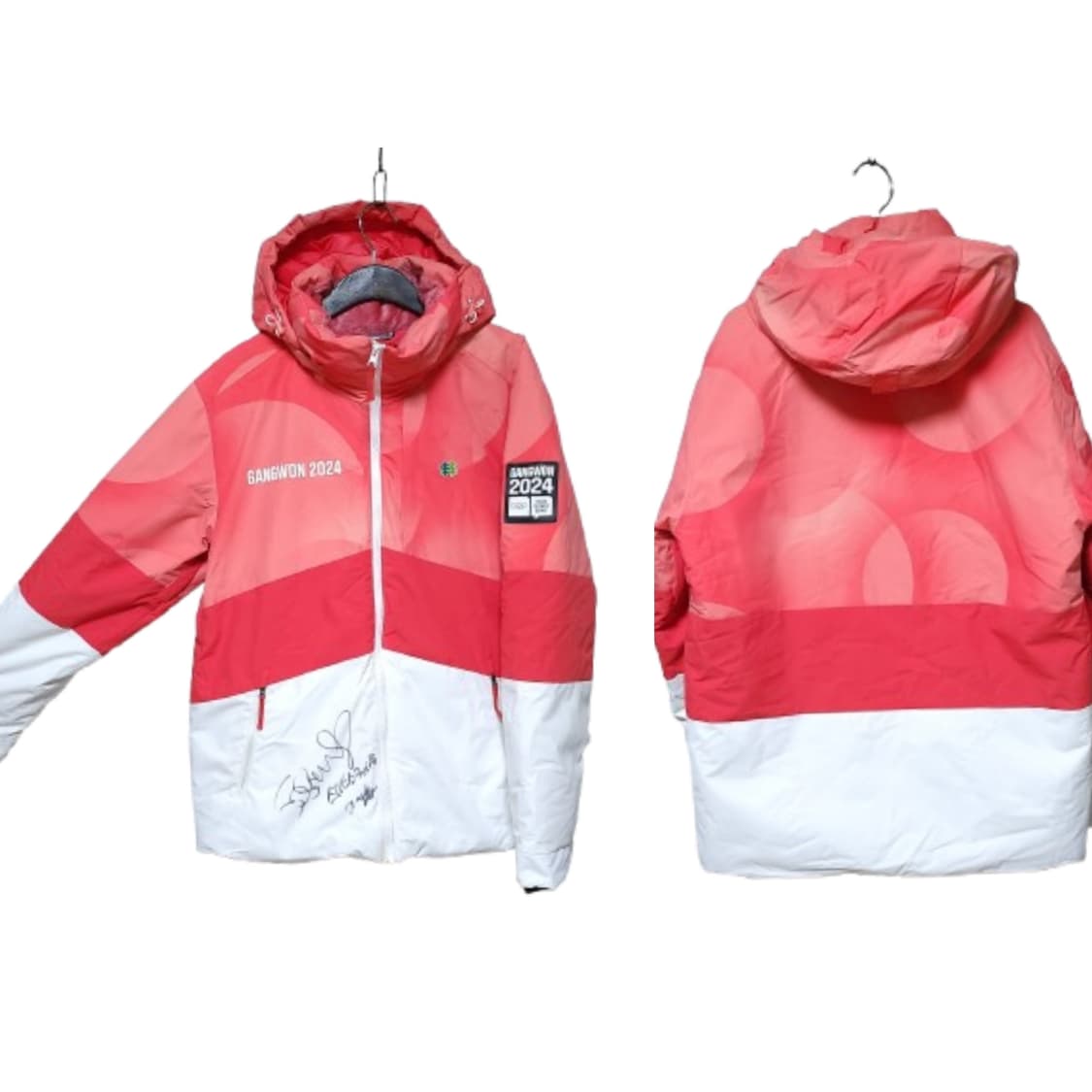 코오롱스포츠 2024올림픽  덕다운패딩 남성 100 (이상화싸인) 상품이미지2