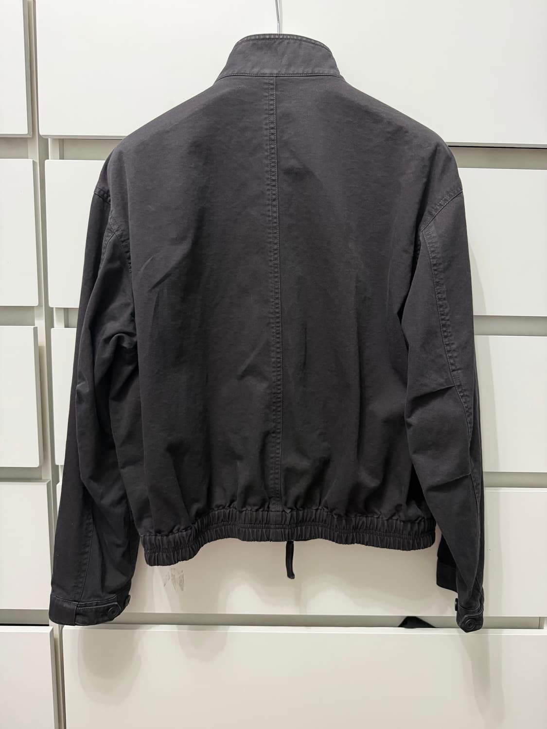 [L] 쿠어 카치온 워시드 트리밍 카라 점퍼 (워시드블랙) 상품이미지3