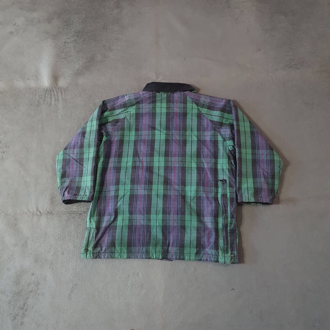 90s 버버리 타탄체크 블랙와치 헌팅 자켓 M 상품이미지2