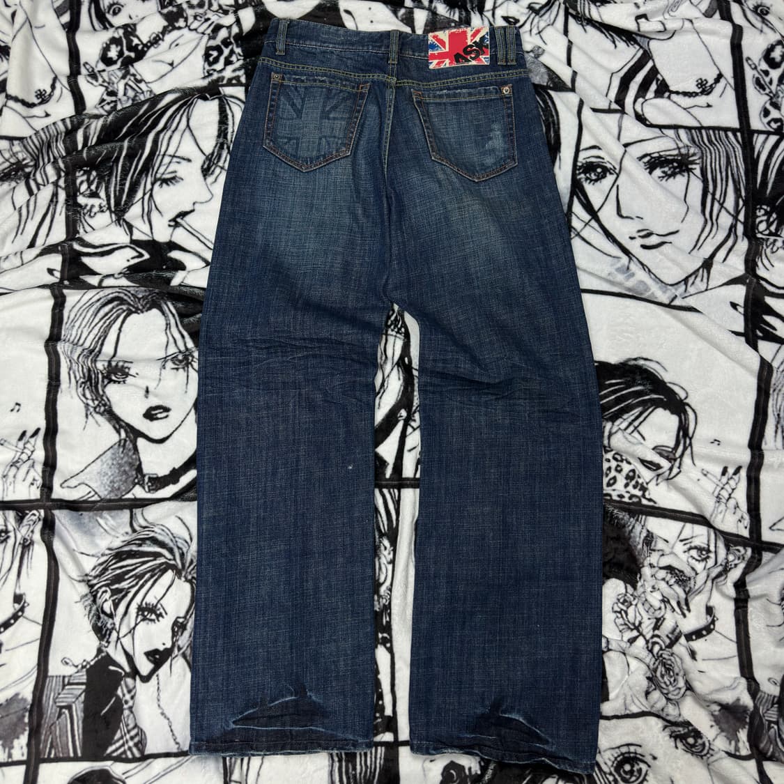 ASK 에스크 y2k 유니온잭 데님팬츠 상품이미지3