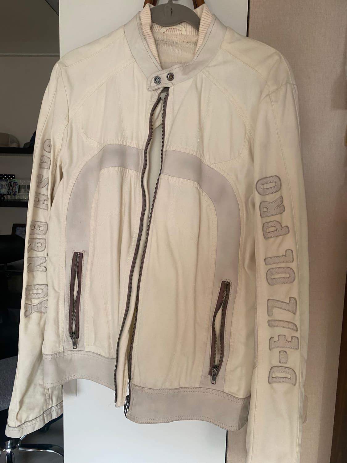 디젤 바이커 자켓 white 상품이미지2