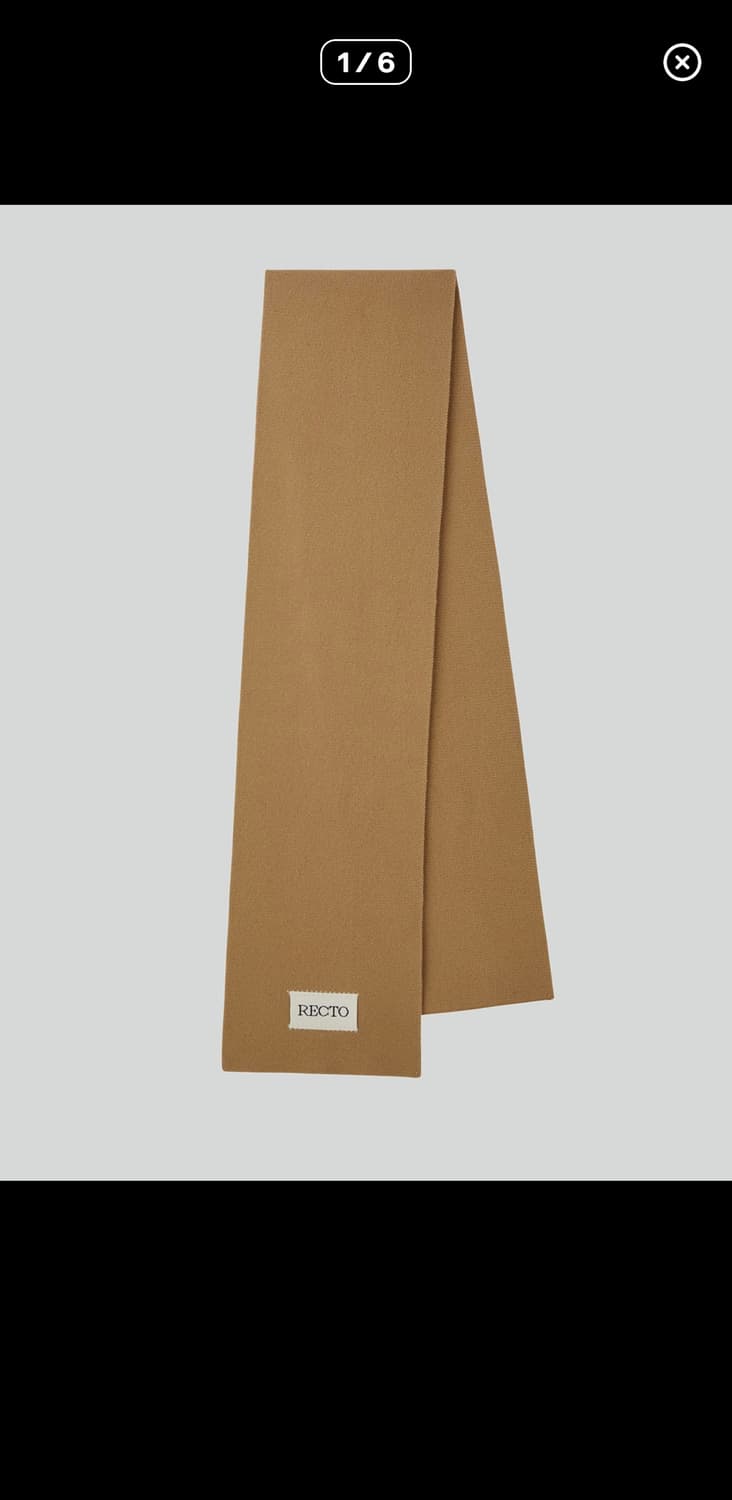 Recto Jacquard logo compact muffler 상품이미지2