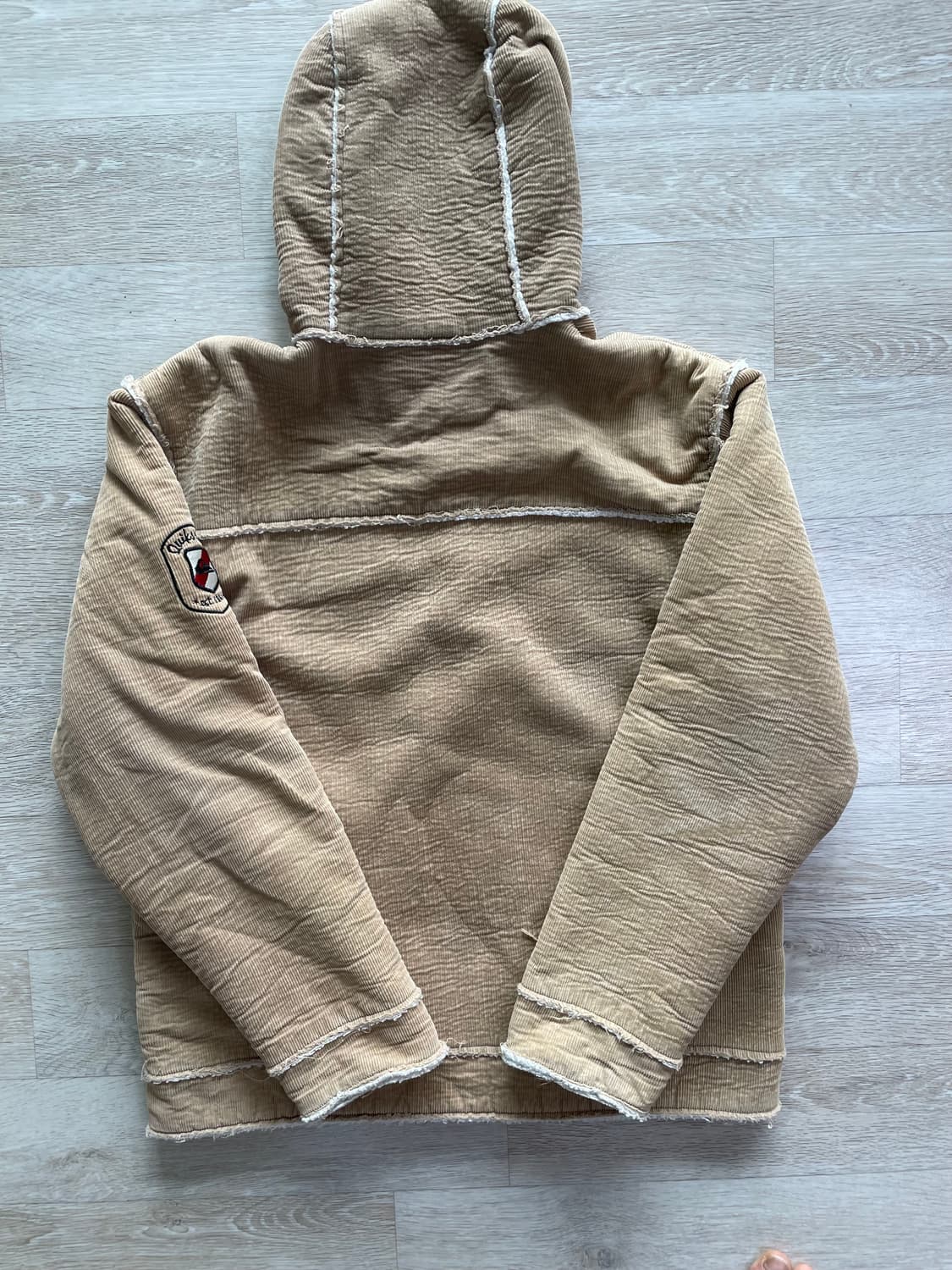 퀵실버 Quiksilver 베이지 후드 집업 자켓 M 상품이미지7