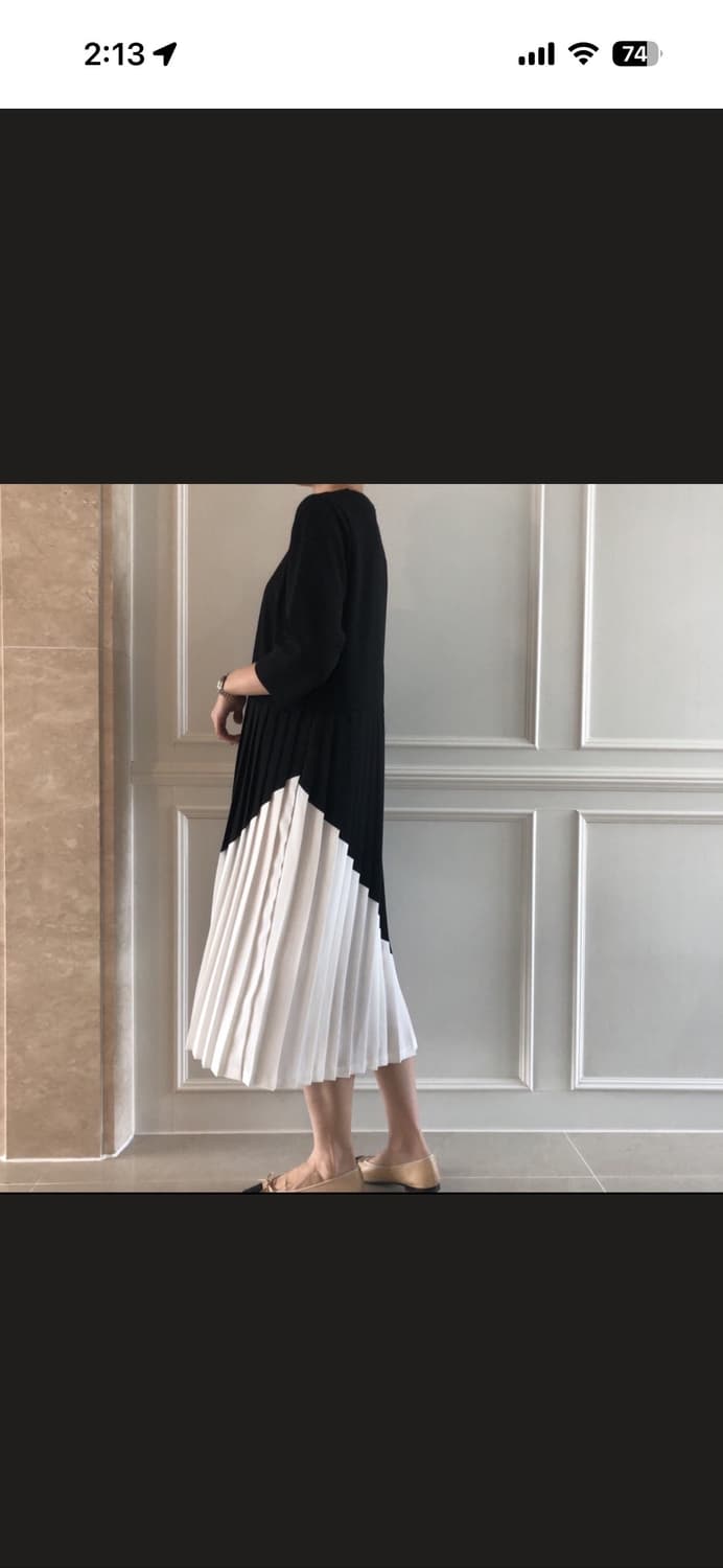 have 해브 플리츠 원피스 상품이미지1