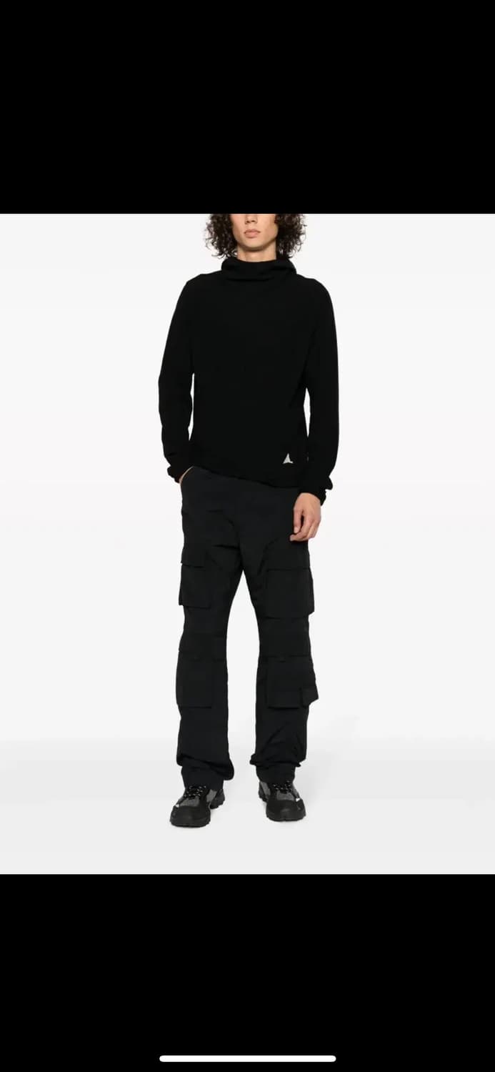 M) ROA GRID HOODIE 로아 그리드 와플 후디 후드티 상품이미지2