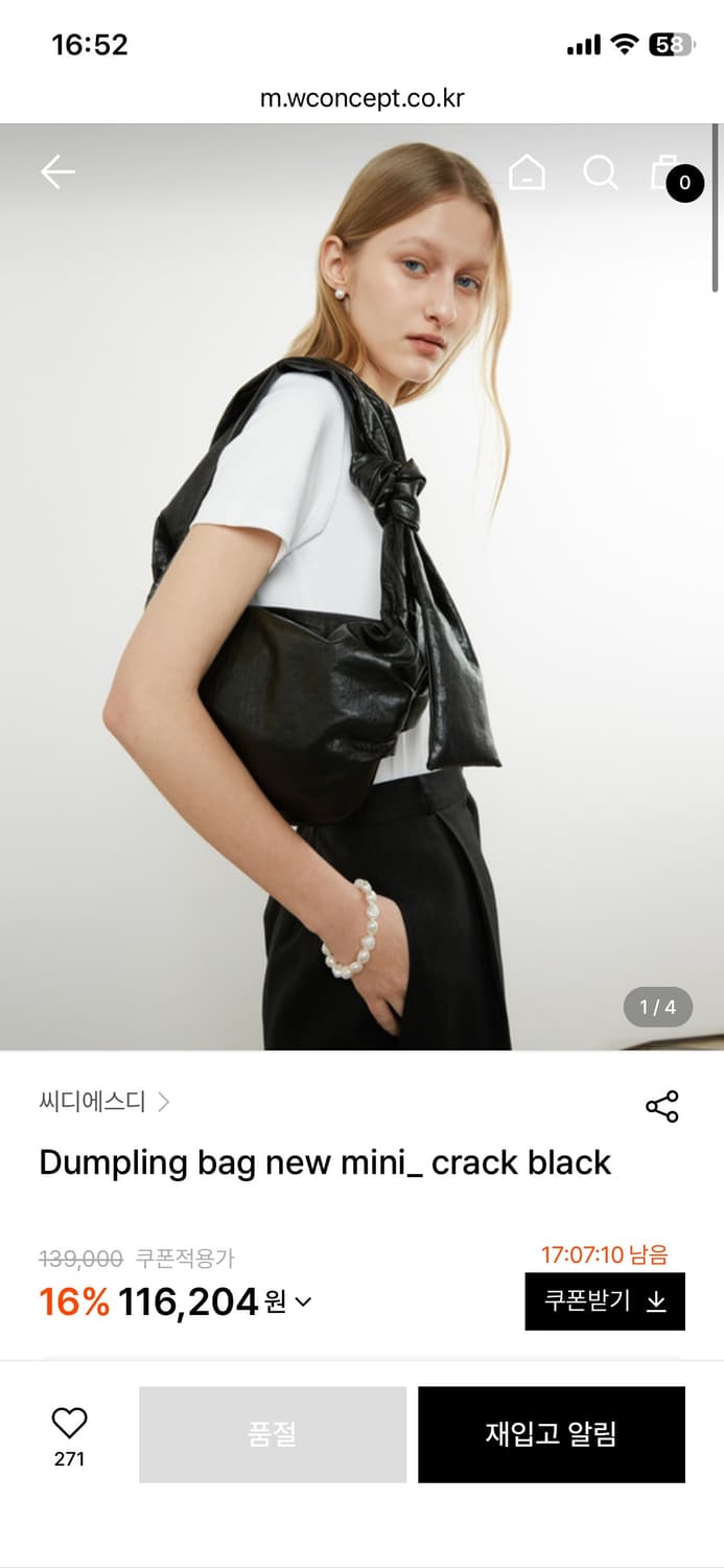 CDSD 덤플핑 숄더백 상품이미지1