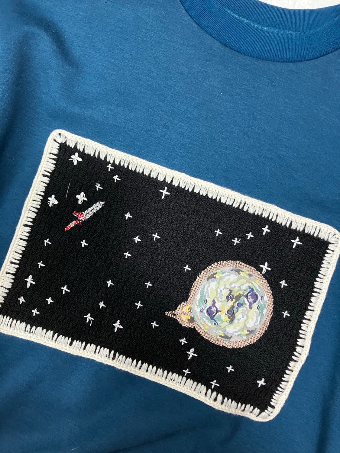 시스템 자수 맨투맨 네이비 95 상품이미지4