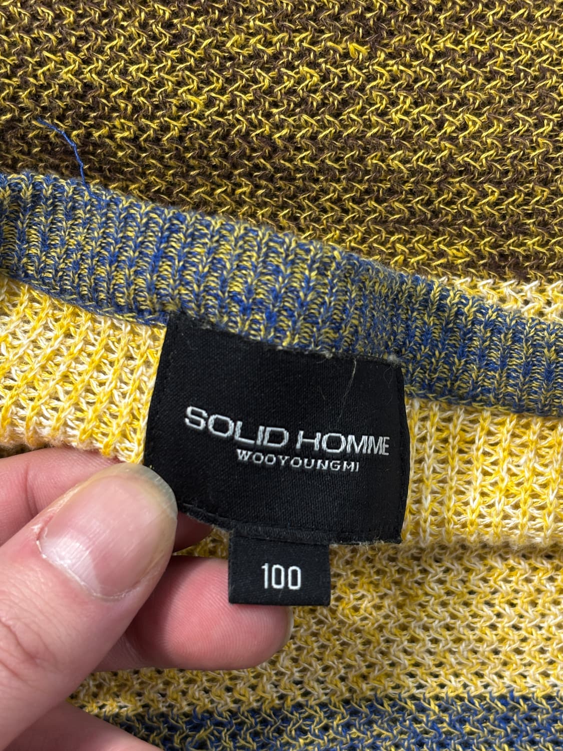 솔리드옴므 멀티 스트라이프 니트 상품이미지6