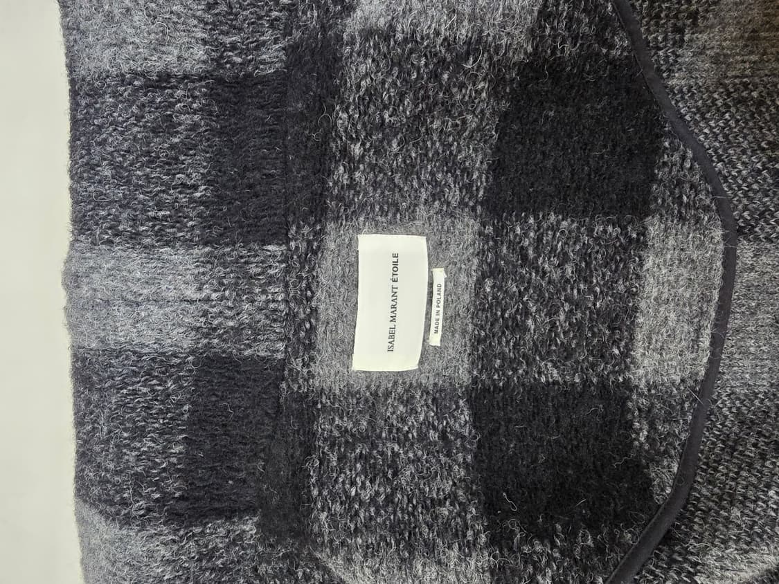 이자벨마랑 정품 포근체크 도톰 울 루즈핏 코트 상품이미지9