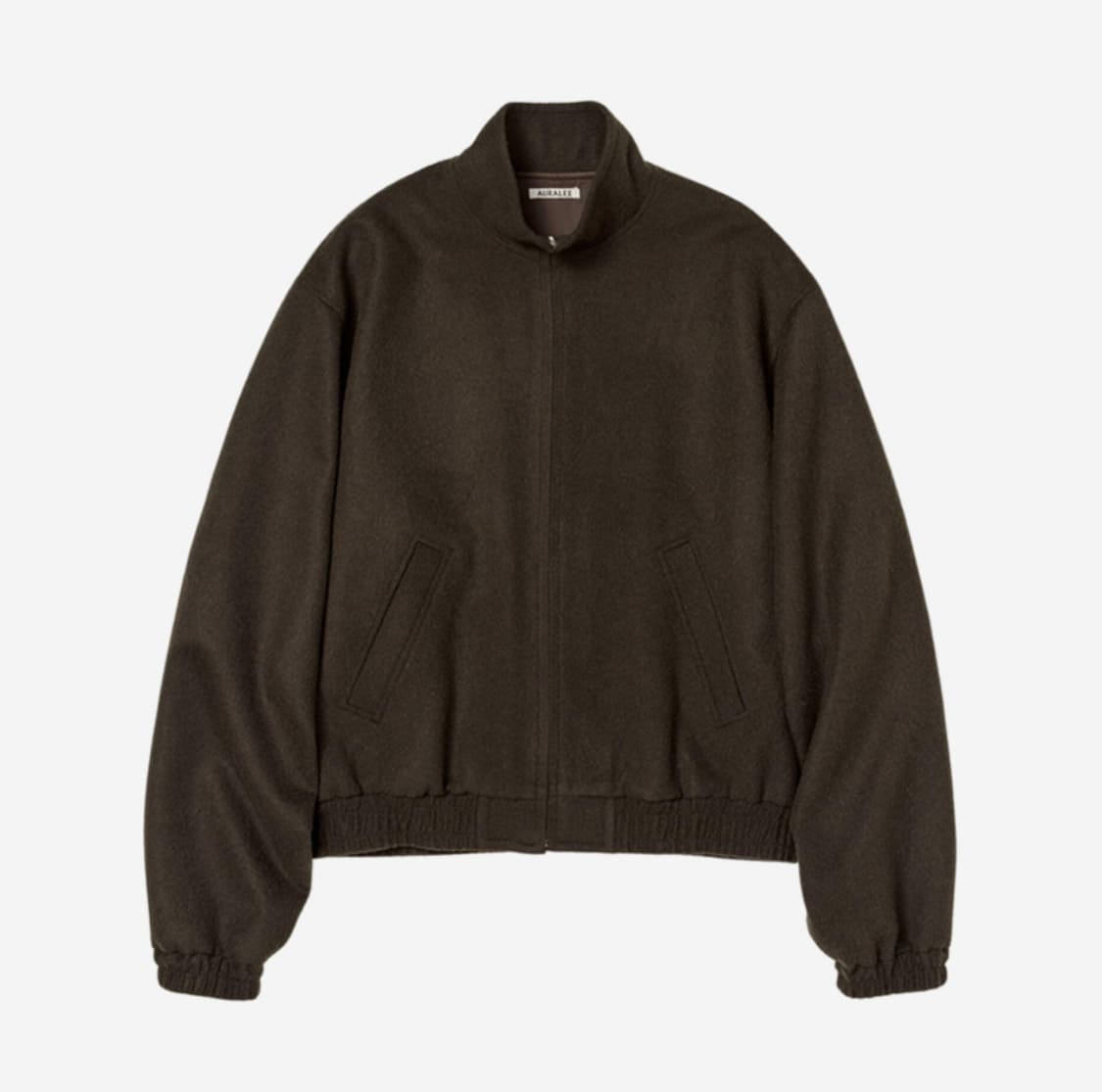 Auralee Baby Camel Flannel Zip Blouson 상품이미지1