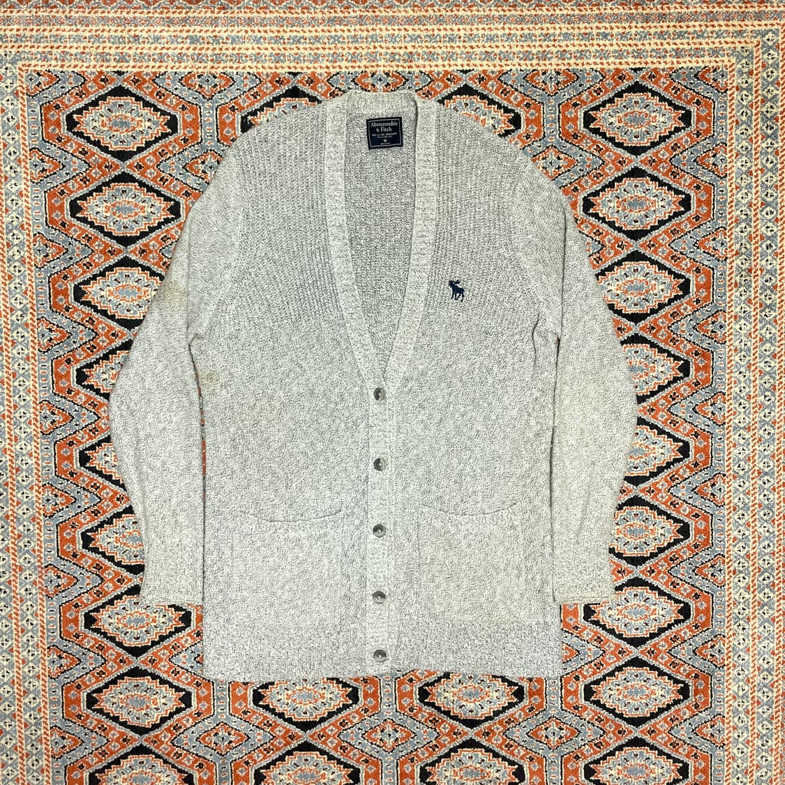 아베크롬비 오트밀 울 가디건 남성M 상품이미지1