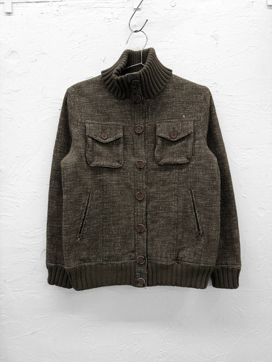 ikka 버튼 울 자켓 상품이미지1