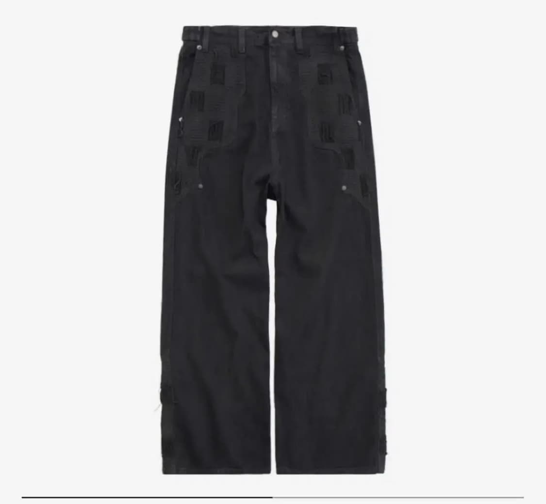 [2] 폴리테루 1011 웨스턴 보로 블랙데님 상품이미지1