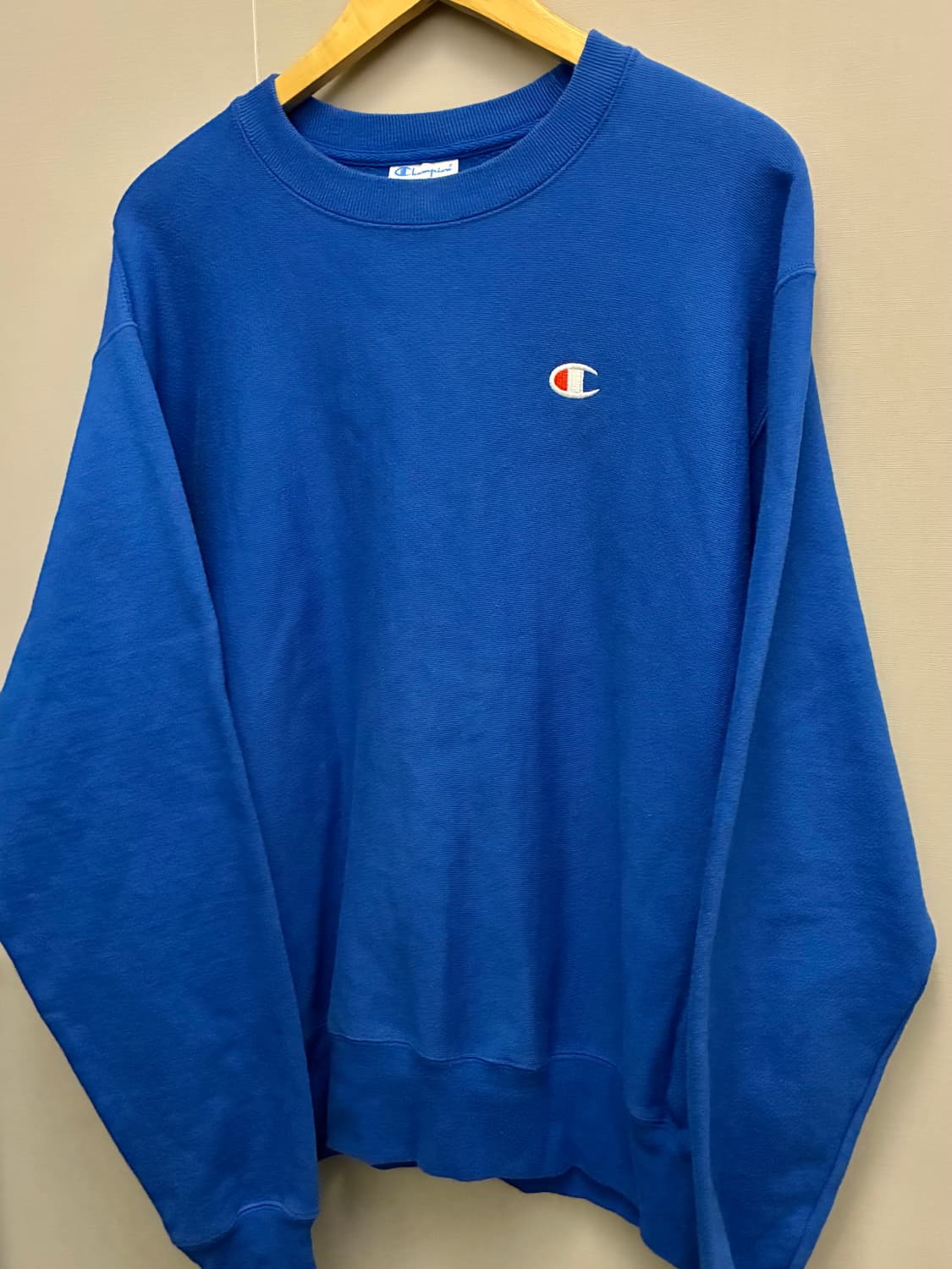 (XL)챔피온 12온즈 블루택 리버스위브 스웻셔츠 맨투맨 블루 상품이미지3