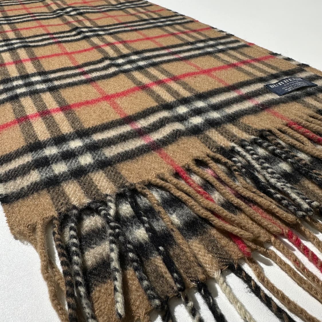 버버리 캐시미어 100% 노바체크 머플러 목도리 상품이미지4