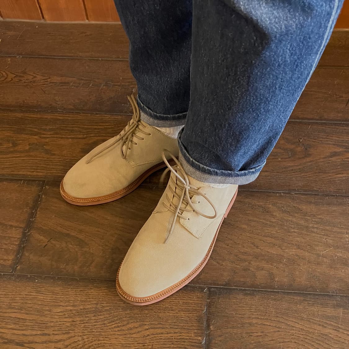 폴로 랄프로렌 스웨이드 더비 슈즈 US 8EE 상품이미지8