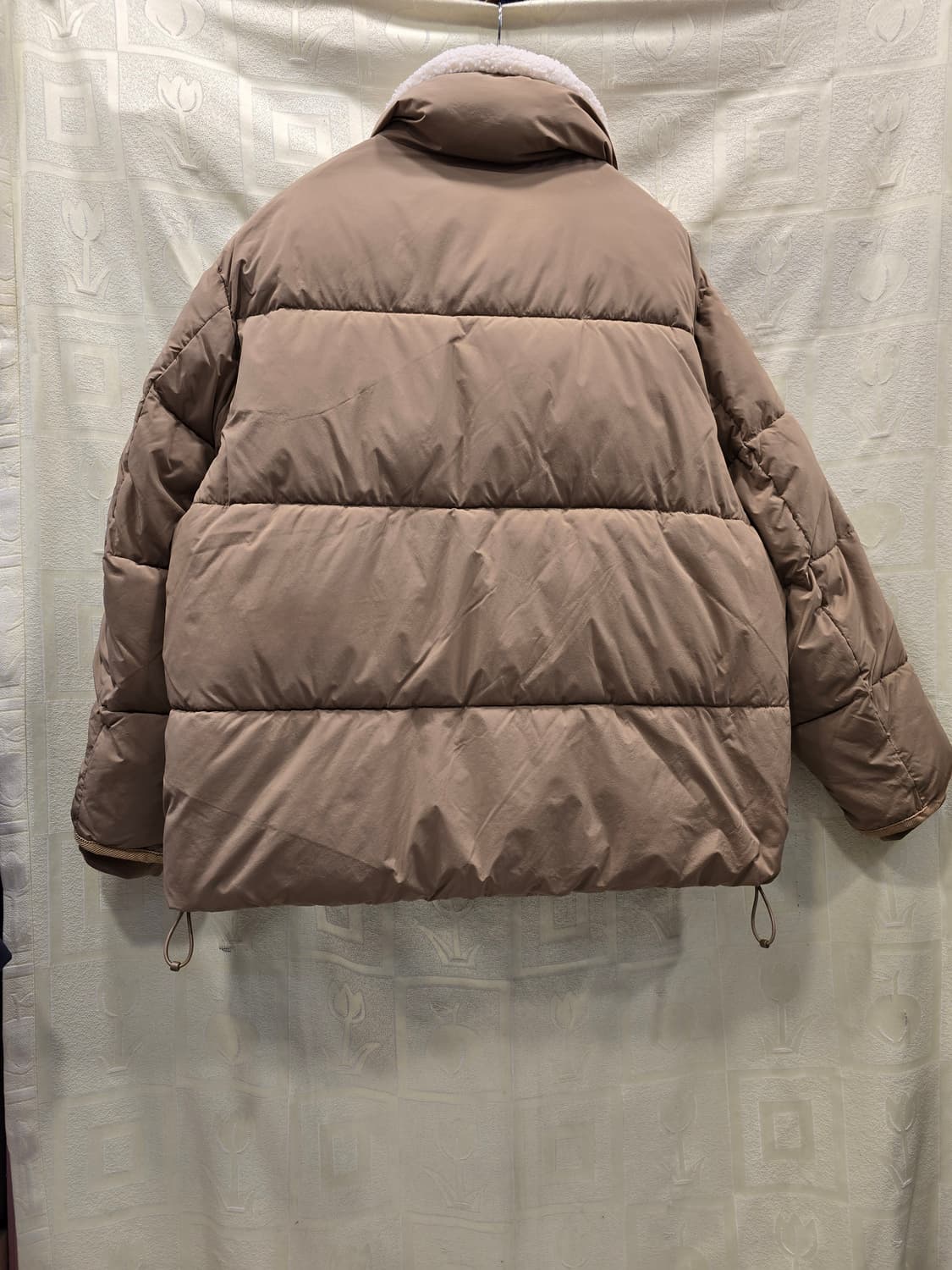 스파오 브라운 양털 카라 패딩 L(100) 상품이미지5