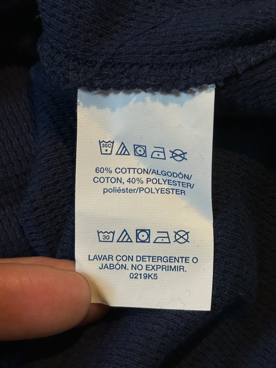 폴로 랄프로렌 신형 크레스트 로고 배색 와플 니트 롱슬리브 긴팔 상품이미지5