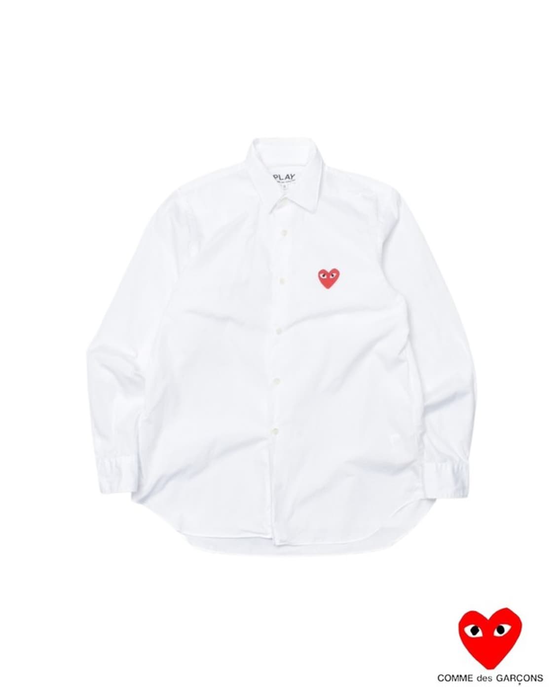 꼼데가르송 화이트 셔츠 남방 S M0008 상품이미지1