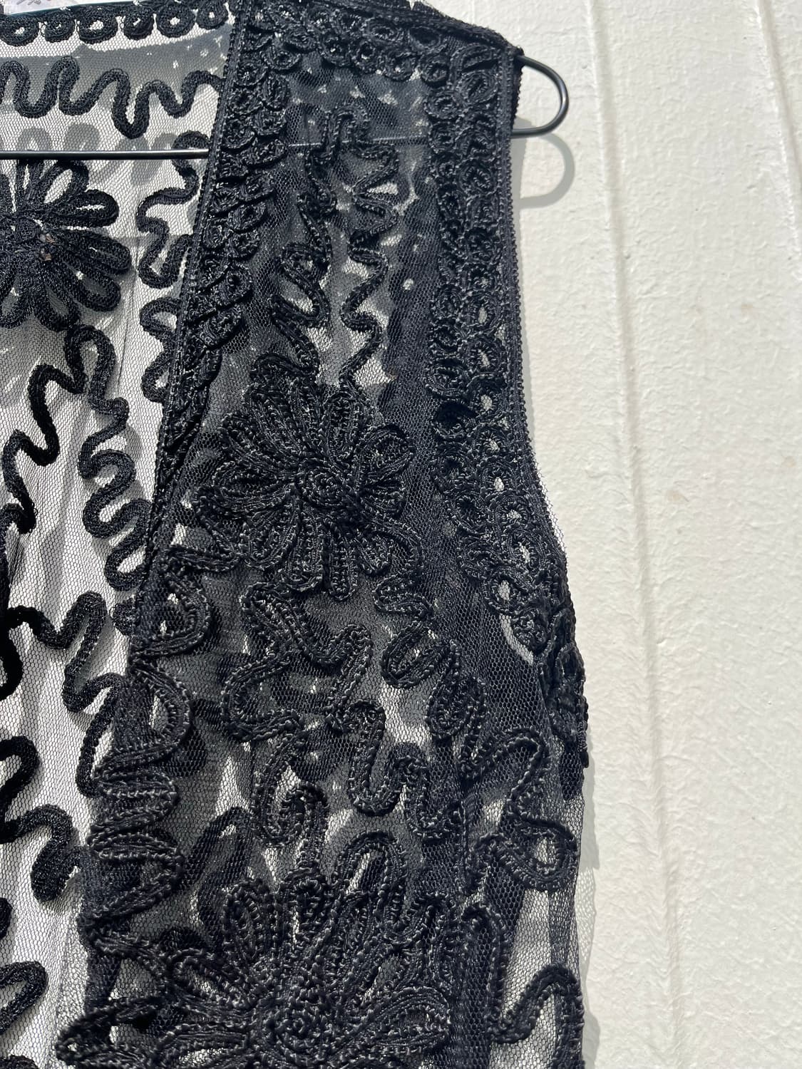 Lace Overlay Vest 레이스 베스트 상품이미지2