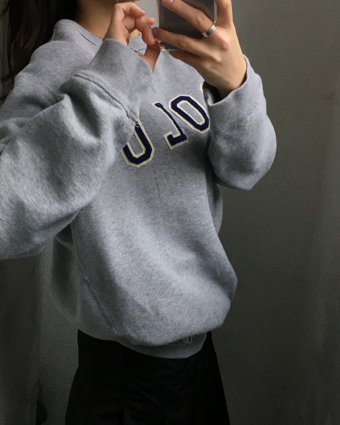 Polo 폴로 랄프로렌 QR라벨 아치로고 그레이 맨투맨 상품이미지3