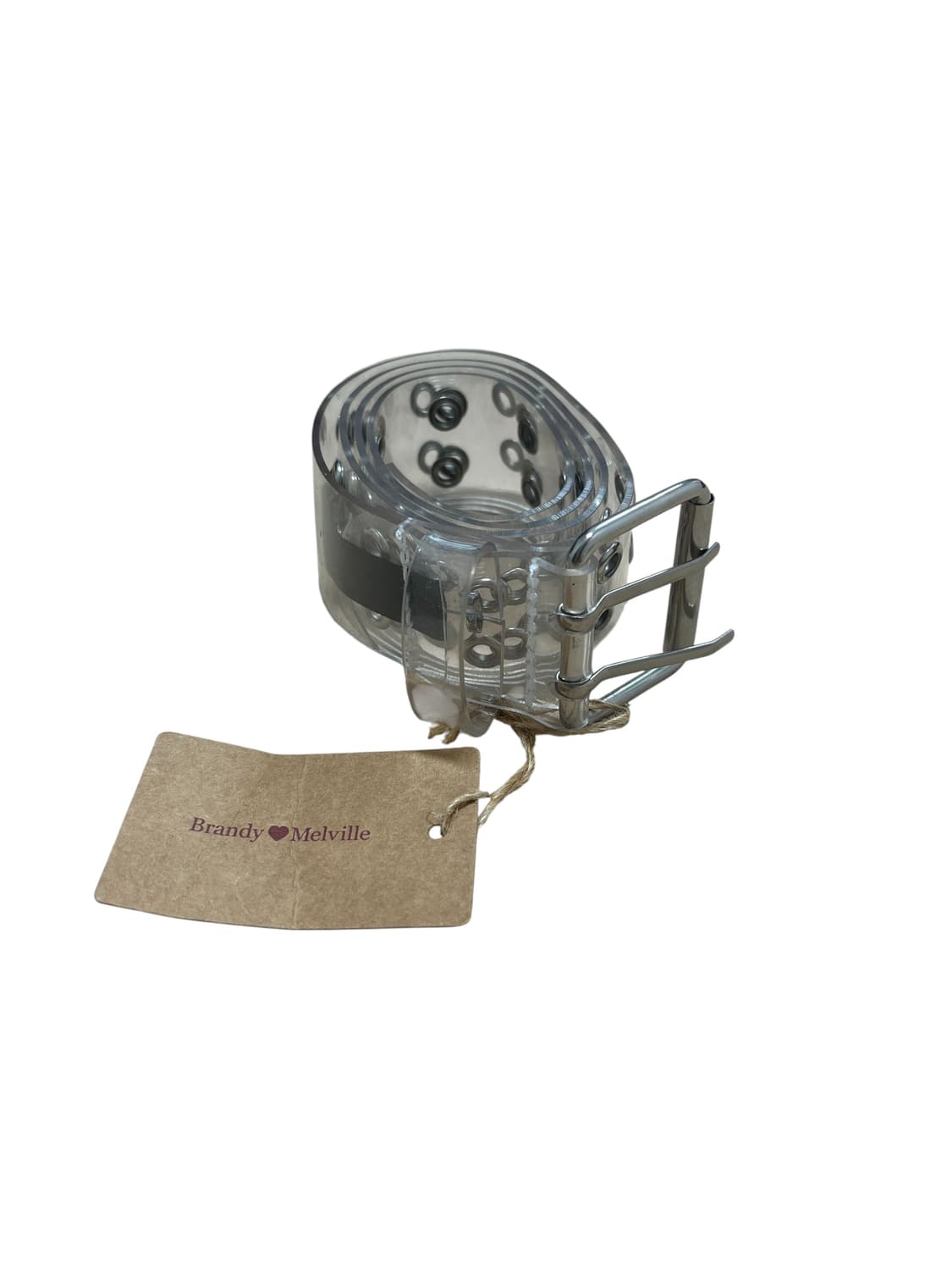 브랜디 멜빌 투명 PVC 아일렛 벨트 상품이미지1