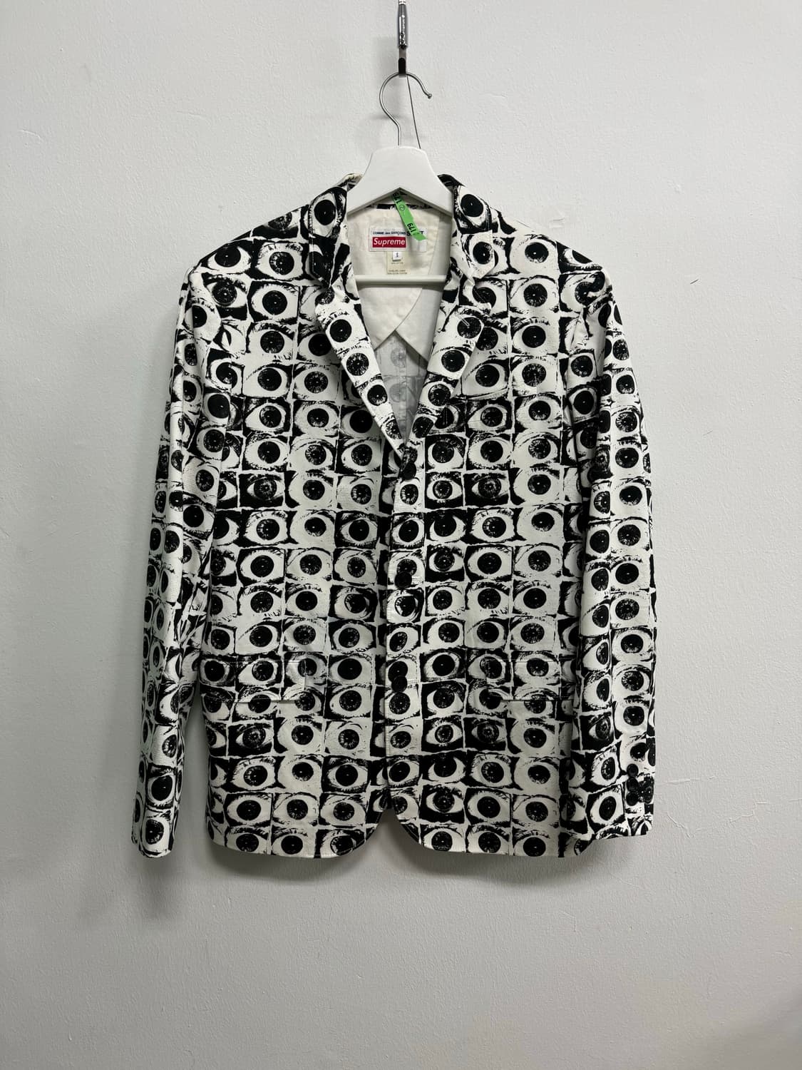 꼼데가르송 셔츠 X 슈프림 17ss 아이즈 자켓 S(100) 상품이미지2