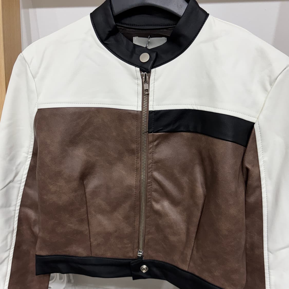 [새상품] 크롭 레더 가죽 자켓 2디자인 상품이미지7