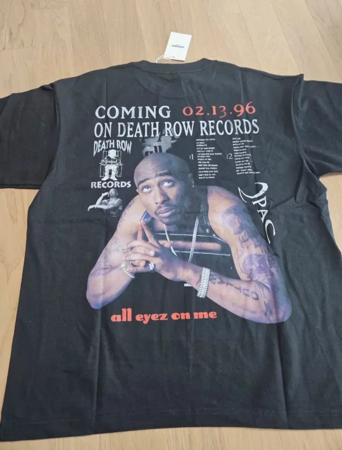 2PAC 투팍 올아이즈온미 부틀렉 랩티셔츠 상품이미지5